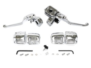Daytona JAPAN Handlebar Control Kit – Chrome. Fits Big Twin 1996-2010 & Sportster 1996-2003 with Single Disc Front Brake. Daytona JAPAN Handlebar Control Kit – Chrome. Fits Big Twin 1996-2010 & Sportster 1996-2003 with Single Disc Front Brake.
