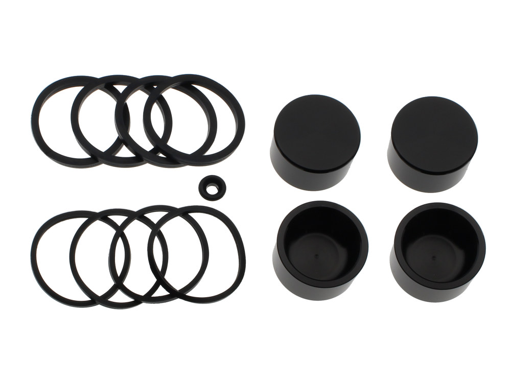 Daytona JAPAN Front or Rear Caliper Rebuild Kit with Pistons & Seals – Brembo Caliper. Sold Per Caliper. Fits Touring 2008up & V-Rod 2006-2017