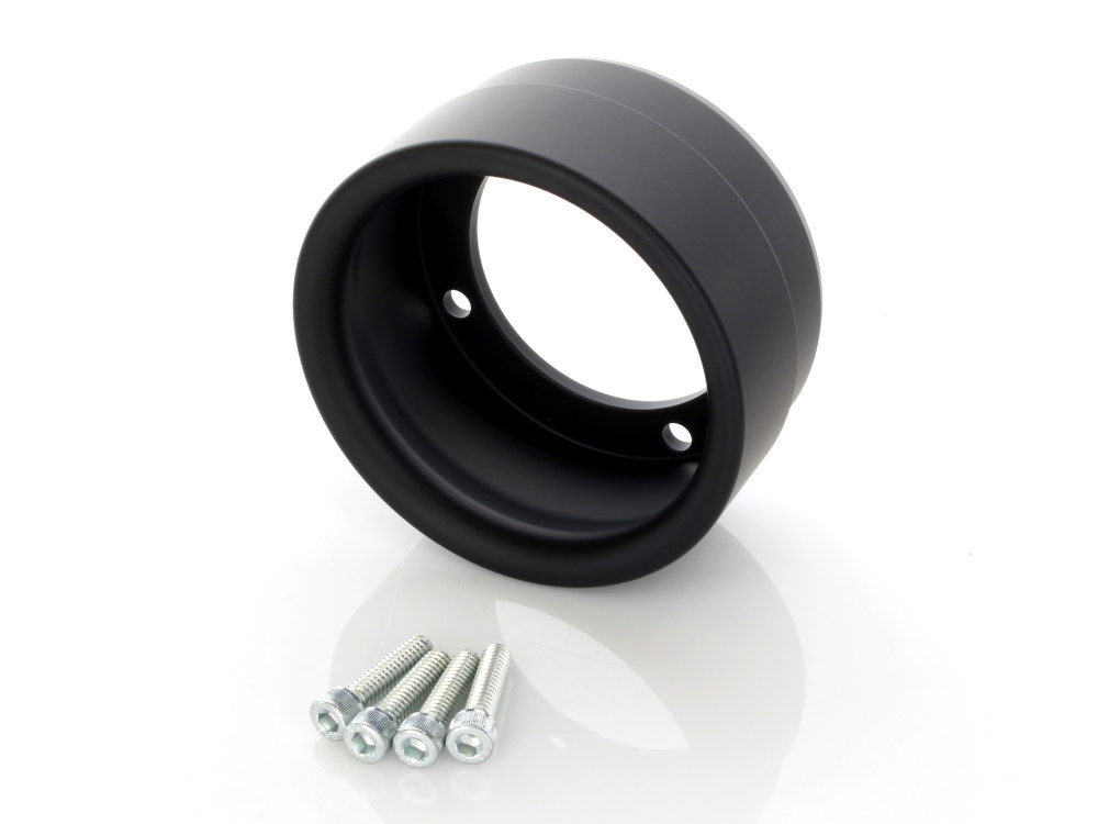 D&D EXHAUST Straight Cut Billet End Cap – Black. Fits D&D Billet Cat 4in. Muffler.