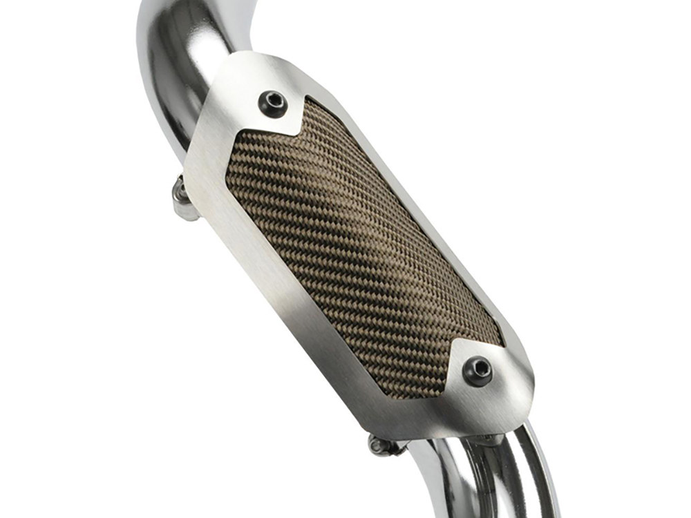 Design Engineering Inc 6.5in. Universal Flexible Exhaust Heatshield – Brushed / Titanium.