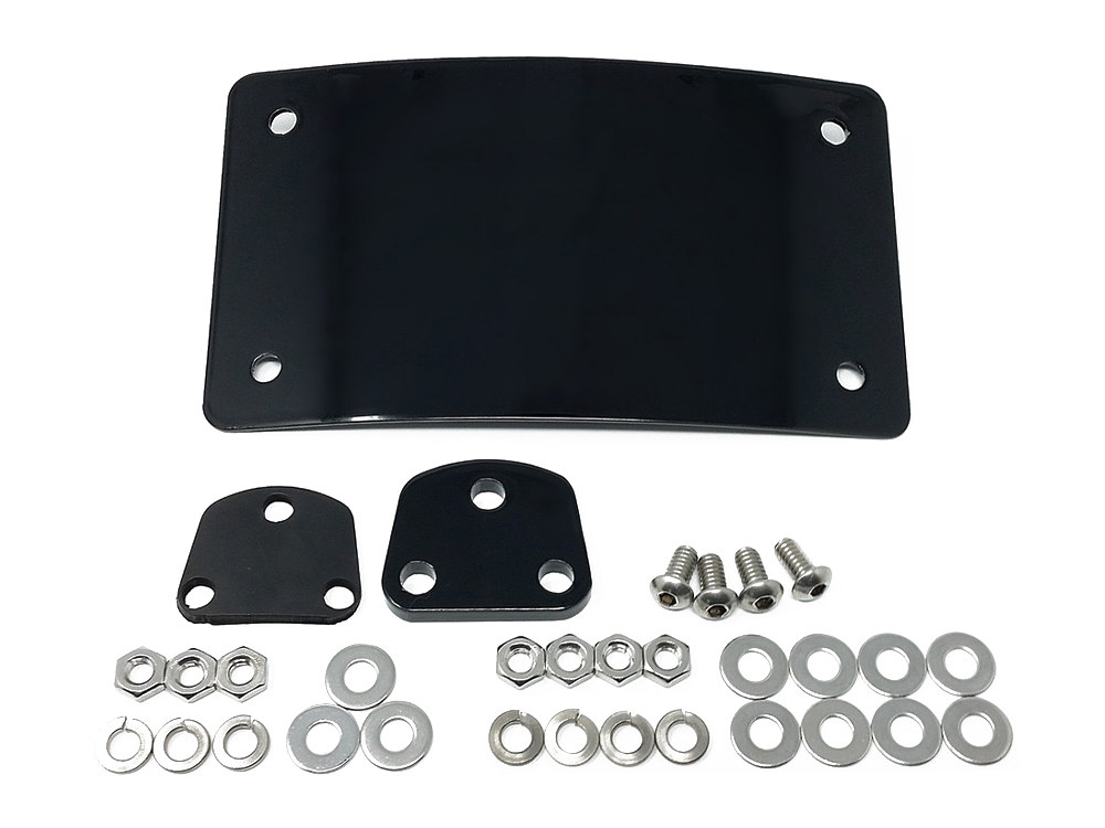 N/Plate Backing Plate; w/Mnt Curved