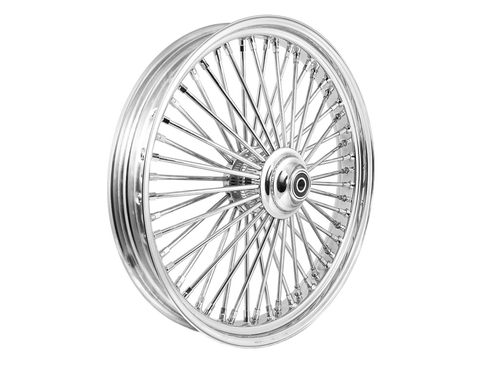 DNA Specialty 18in. x 5.5in. Mammoth Fat Spoke Rear Wheel – Chrome. Fits Dyna 2012-2017 & Sportster 2014-2021.