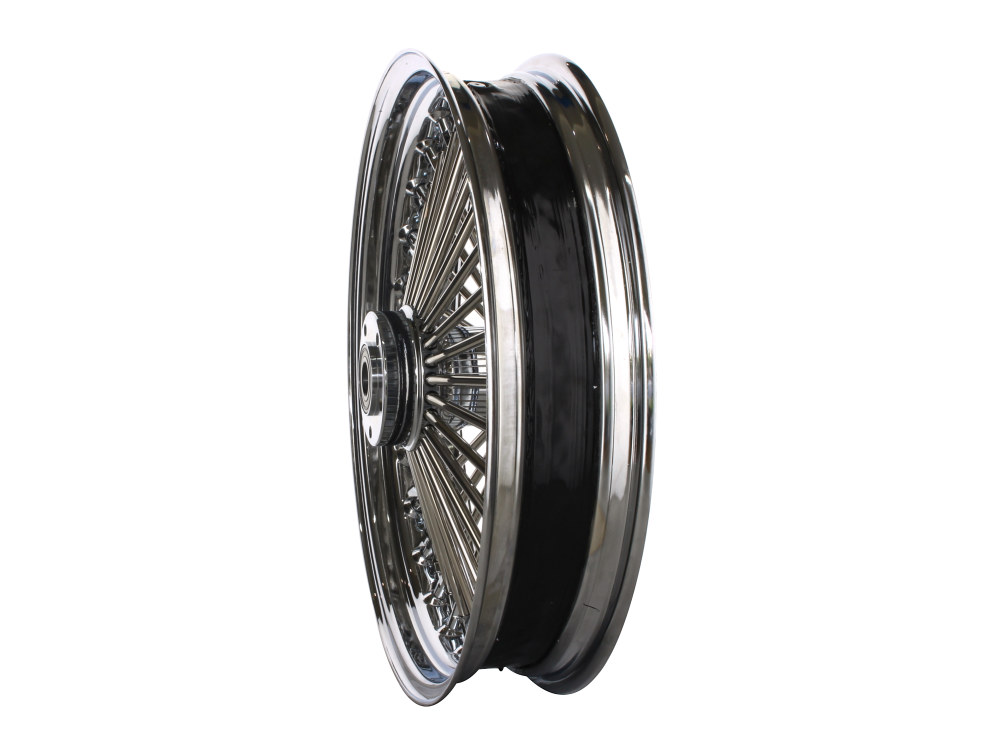 DNA Specialty 18in. x 3.5in. Mammoth Fat Spoke Rear Wheel – Chrome. Fits Softail 2011up.