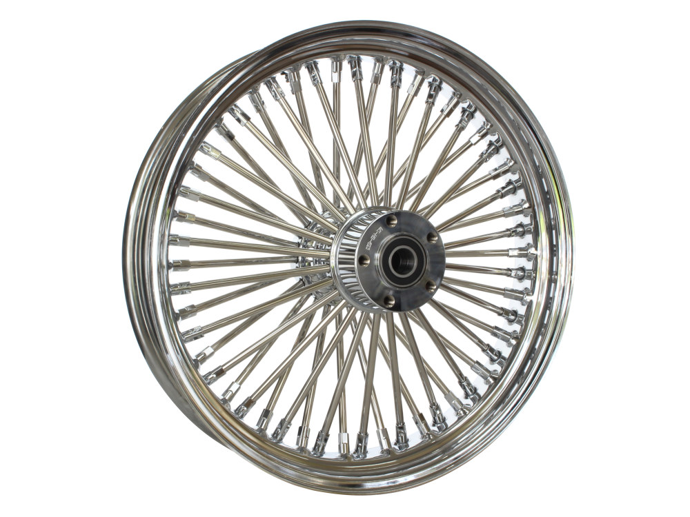 DNA Specialty 18in. x 3.5in. Mammoth Fat Spoke Rear Wheel – Chrome. Fits Softail 2011up.