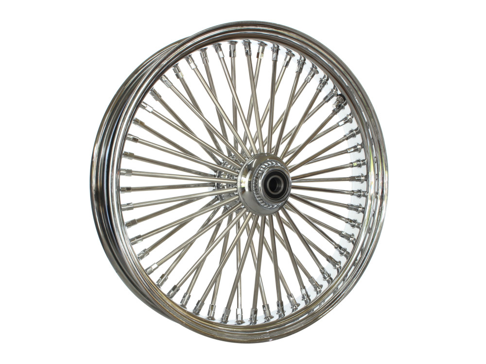 DNA Specialty 21in. x 3.5in. Mammoth Fat Spoke Front Wheel – Chrome. Fits Softail Breakout 2013up.