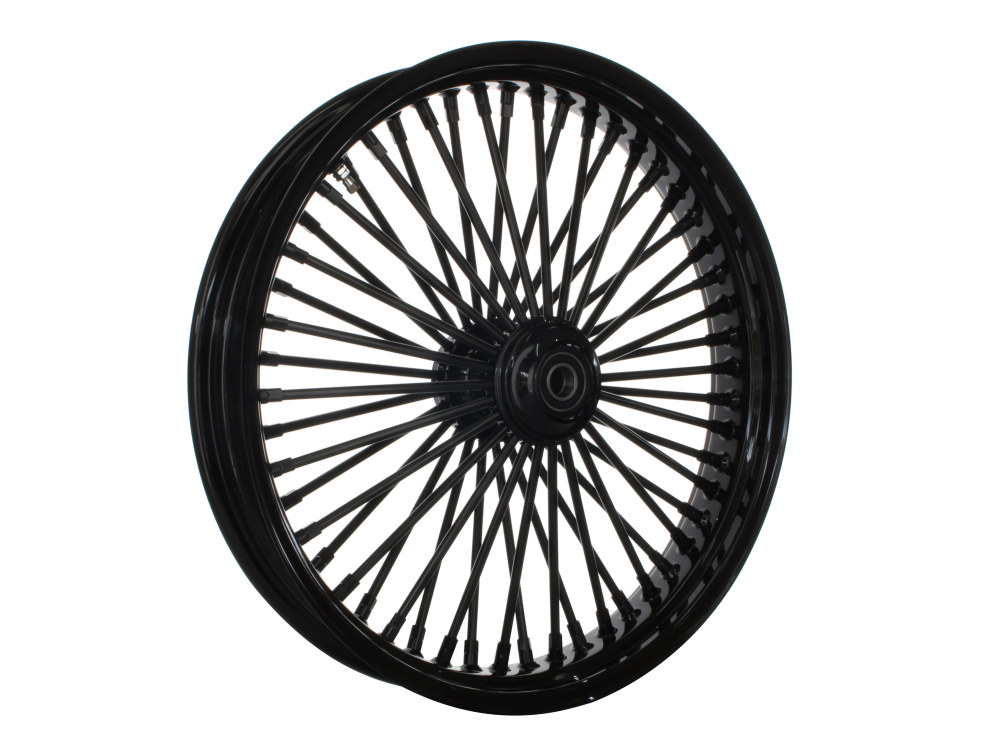 DNA Specialty 21in. x 3.5in. Mammoth Fat Spoke Front Wheel – Gloss Black. Fits FX Softail 2011-2015.