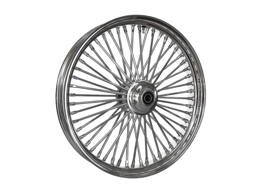 DNA Specialty 23in. x 3.5in. Mammoth Fat Spoke Front Wheel – Chrome. Fits Softail Breakout 2013up.
