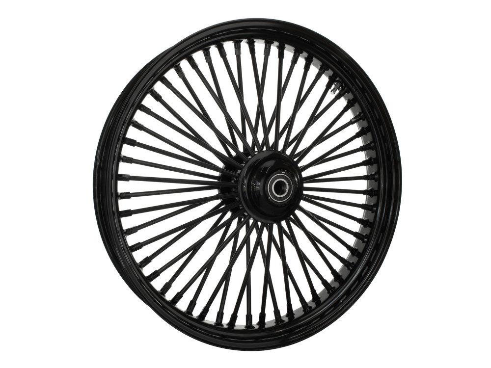DNA Specialty 23in. x 3.5in. Mammoth Fat Spoke Front Wheel – Gloss Black. Fits Touring 2008up.