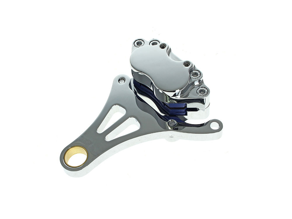 DNA Specialty Right Hand Caliper & Mounting Bracket – Chrome. Fits Custom Wide Springer with 3/4in. Axle & 11.5in. Disc Rotor.