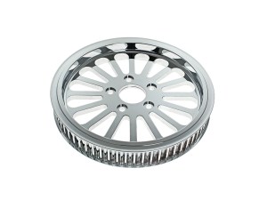 DNA Specialty 65 Tooth x 1-1/2in. Wide SS2 Pulley – Chrome. Fits Pre 2000 Tapered Bearing Wheel DNA Specialty 65 Tooth x 1-1/2in. Wide SS2 Pulley – Chrome. Fits Pre 2000 Tapered Bearing Wheel