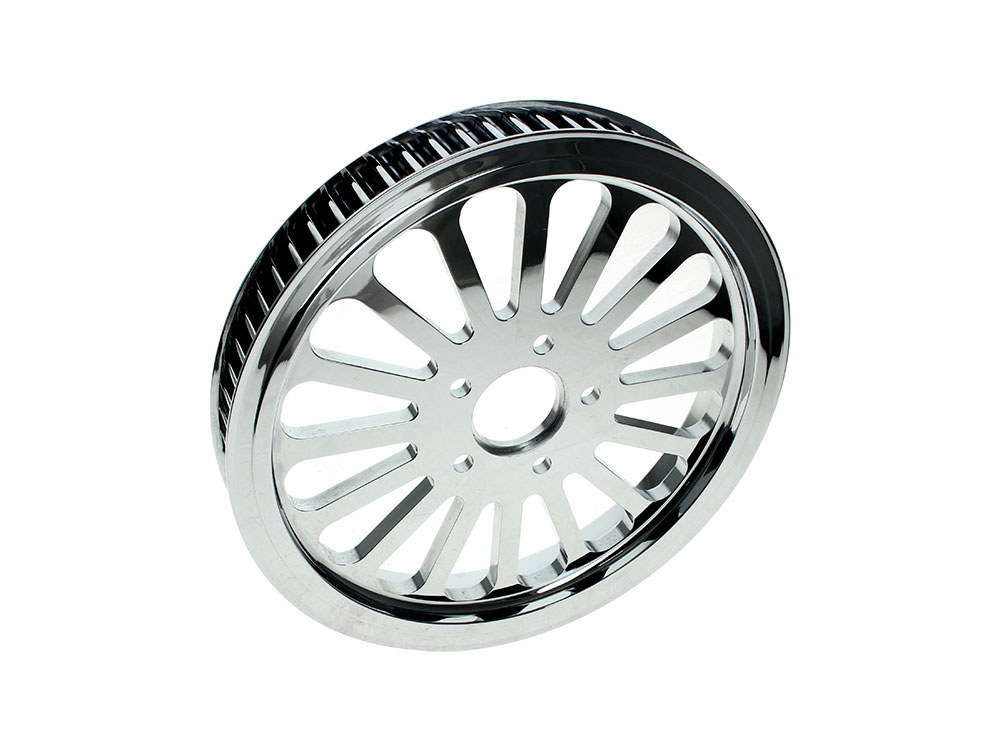 DNA Specialty 70T Tooth x 1-1/2in. Wide SS2 Pulley – Chrome. Fits Pre 2000 Tapered Bearing Wheel