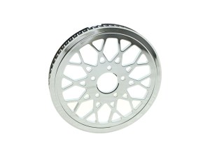 DNA Specialty 66 Tooth x 1in. Wide Mesh Pulley – Chrome. DNA Specialty 66 Tooth x 1in. Wide Mesh Pulley – Chrome.
