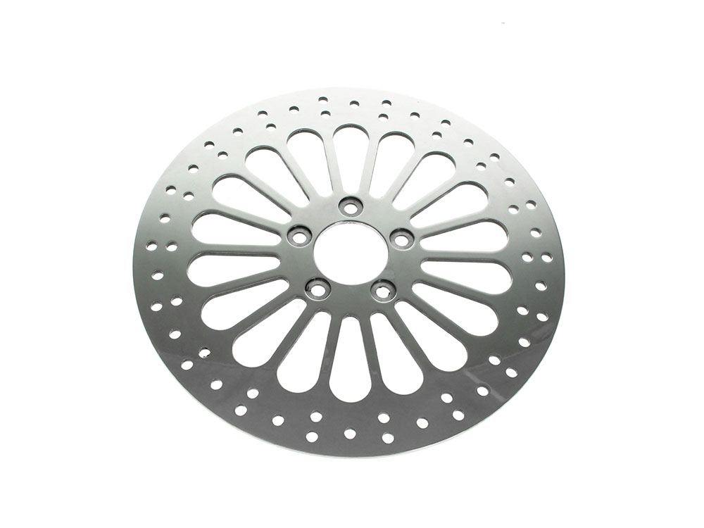 DNA Specialty 13in. Front Super Spoke SS2 Disc Rotor – Polished. Fits most Big Twin 2000up when upgrading to 13in. x 6 Piston Caliper