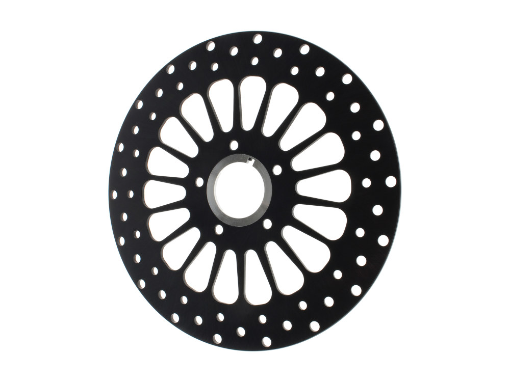 DNA Specialty 11.5in. Front Super Spoke SS2 Disc Rotor – Black. Fits Big Twin & Sportster 2000-2014