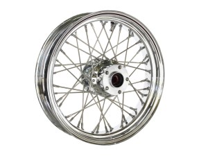 DNA Specialty 18in. x 3.5in. Rear 40 Spoke Cross Laced Wheel – Chrome. Fits Softail 2011up. DNA Specialty 18in. x 3.5in. Rear 40 Spoke Cross Laced Wheel – Chrome. Fits Softail 2011up.