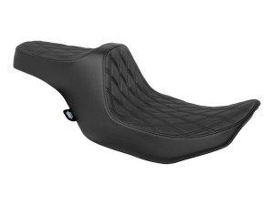 Drag Specialties Predator 3 Dual Seat with Black Double Diamond Lattice Stitch. Fits CVO Touring 2023up, Street Glide & Road Glide 2024up, Touring 2025up Drag Specialties Predator 3 Dual Seat with Black Double Diamond Lattice Stitch. Fits CVO Touring 2023up, Street Glide & Road Glide 2024up, Touring 2025up