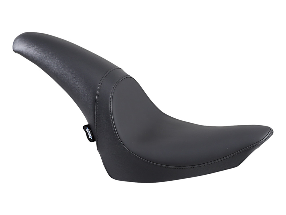 Drag Specialties Predator Dual Seat – Smooth Solar Leather Black. Fits Softail 2000-2017 with 130 or 150 OEM Rear Tyre