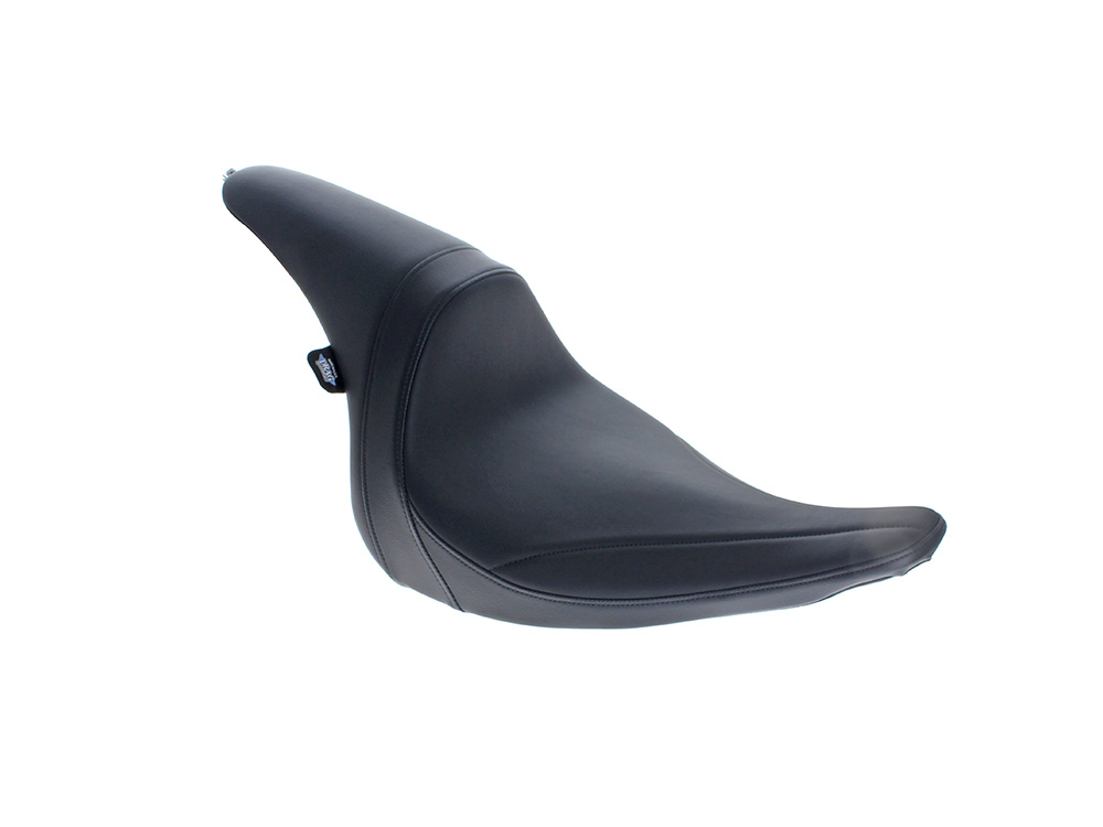 Drag Specialties Predator Dual Seat – Smooth Solar Leather Black. Fits Softail Breakout 2013-2017