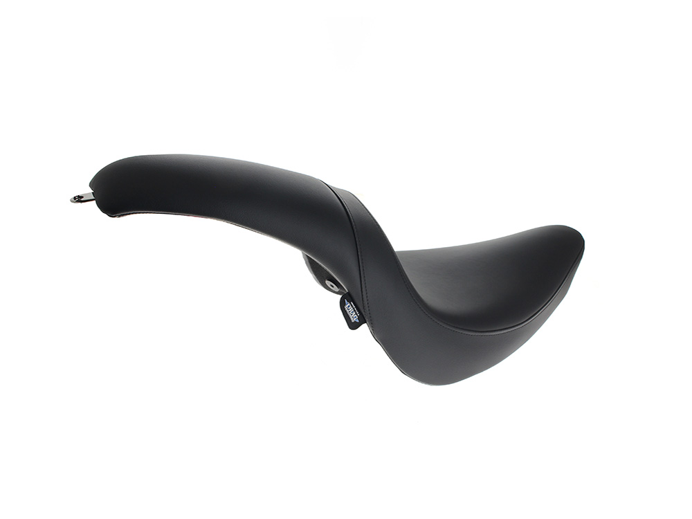 Drag Specialties Predator Dual Seat – Smooth Solar Leather Black. Fits Softail 2006-2017 with OEM 200 Rear Tyre