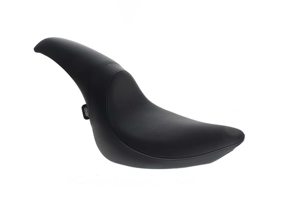 Drag Specialties Predator Dual Seat – Smooth Solar Leather Black. Fits Softail 2006-2017 with OEM 200 Rear Tyre