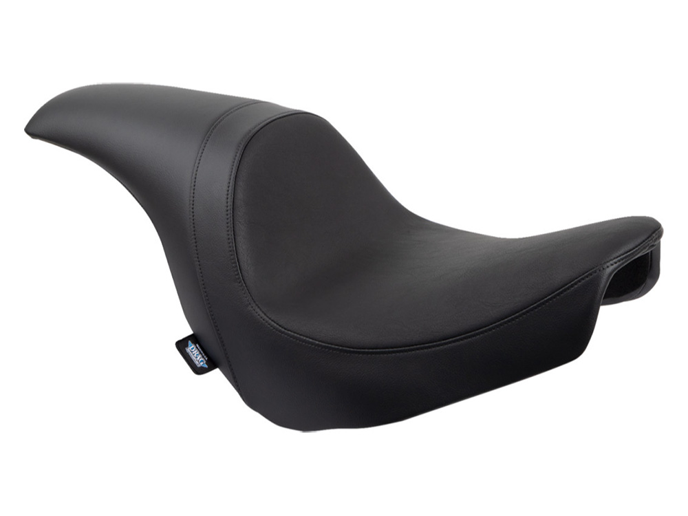 Drag Specialties Performance Predator Dual Seat – Smooth Black. Fits Sport Glide & Low Rider 2018up, Low Rider S 2020up & Low Rider ST 2022up