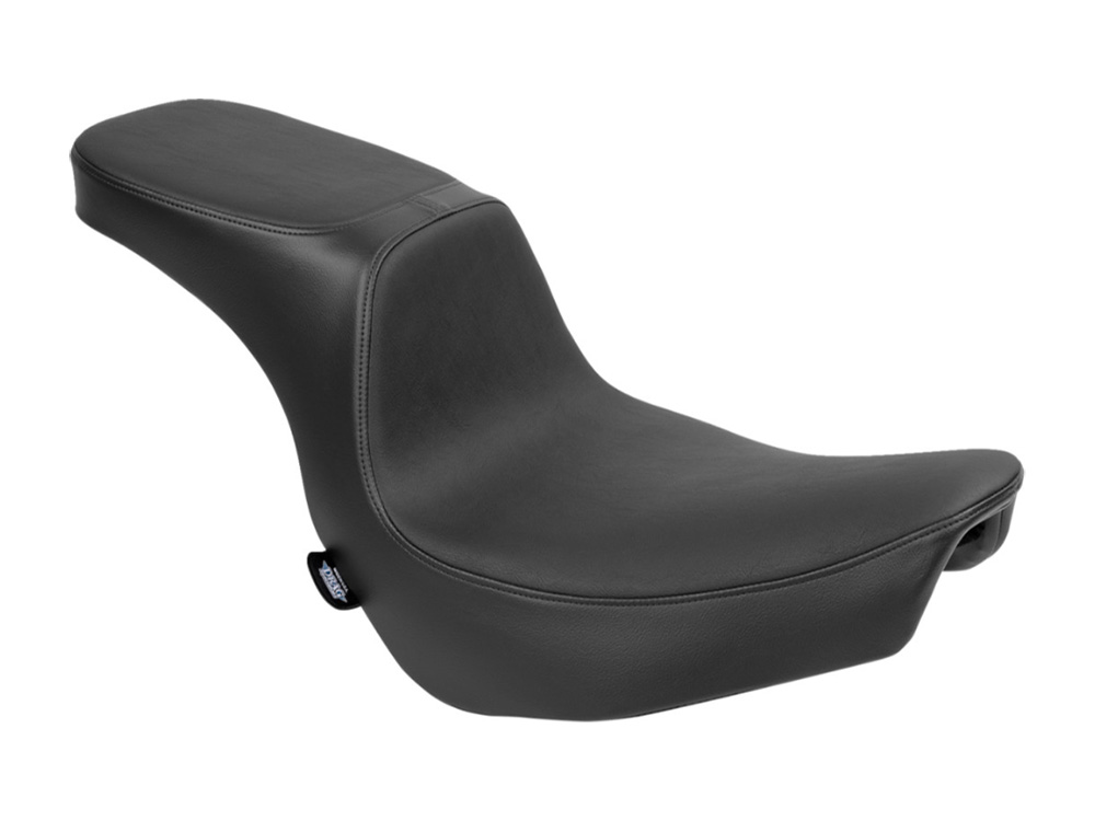 Drag Specialties Performance Predator 2up Dual Seat – Smooth Black. Fits Sport Glide & Low Rider 2018up, Low Rider S 2020up & Low Rider ST 2022up