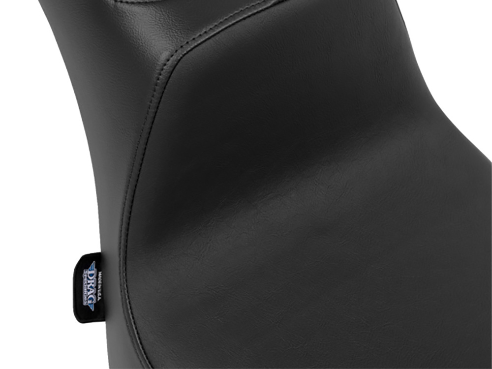 Drag Specialties Performance Predator 2up Dual Seat – Smooth Black. Fits Softail 2000-2017 with 130 or 150 OEM Rear Tyre