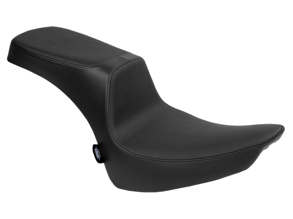 Drag Specialties Performance Predator 2up Dual Seat – Smooth Black. Fits Softail 2000-2017 with 130 or 150 OEM Rear Tyre