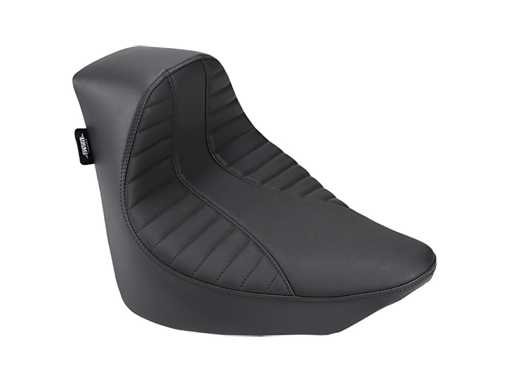 Drag Specialties Ez Solo Seat with Black Scorpion Stitch. Fits Softail Deluxe, Heritage Softail, Slim & Street Bob 2018up & Standard 2020up
