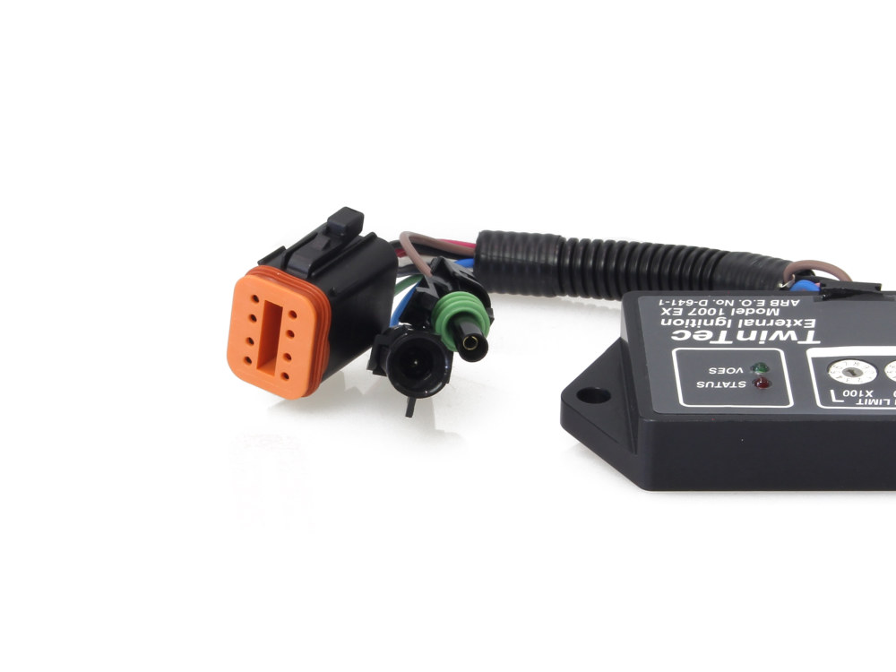 Daytona Twin Tec External Ignition Module with 8 Pin Rectangle Plug. Fits Evolution Big Twin 1995-1998 and Sportster 1994-1997.