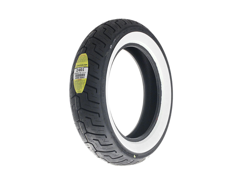 Dunlop Dunlop D401 16in. Whitewall Rear Tyre. 150/80-H16