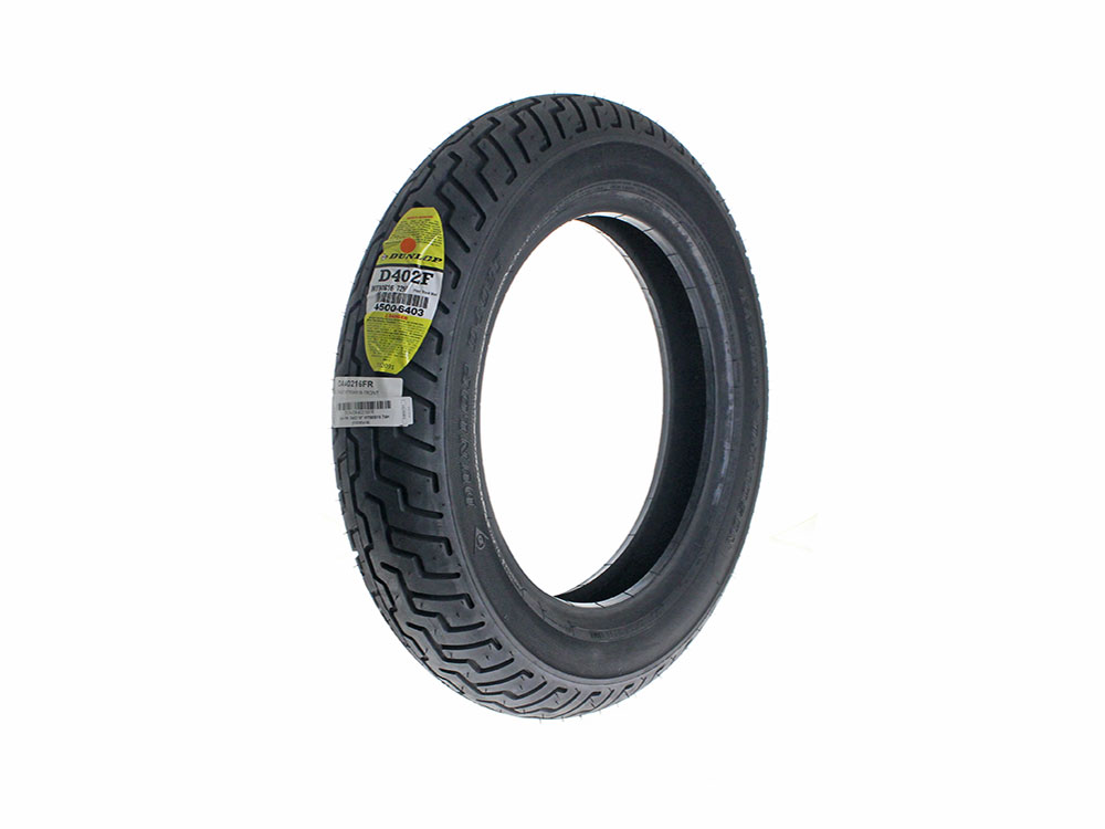 Dunlop Dunlop D402 16in. Single White Line Front Tyre. MT90-B16 (130/90×16)