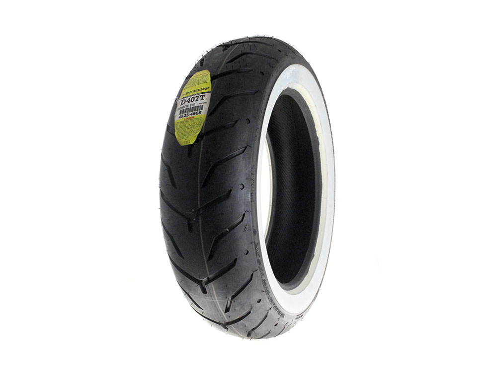 Dunlop Dunlop D407 16in. Whitewall Rear Tyre. 180/65-B16
