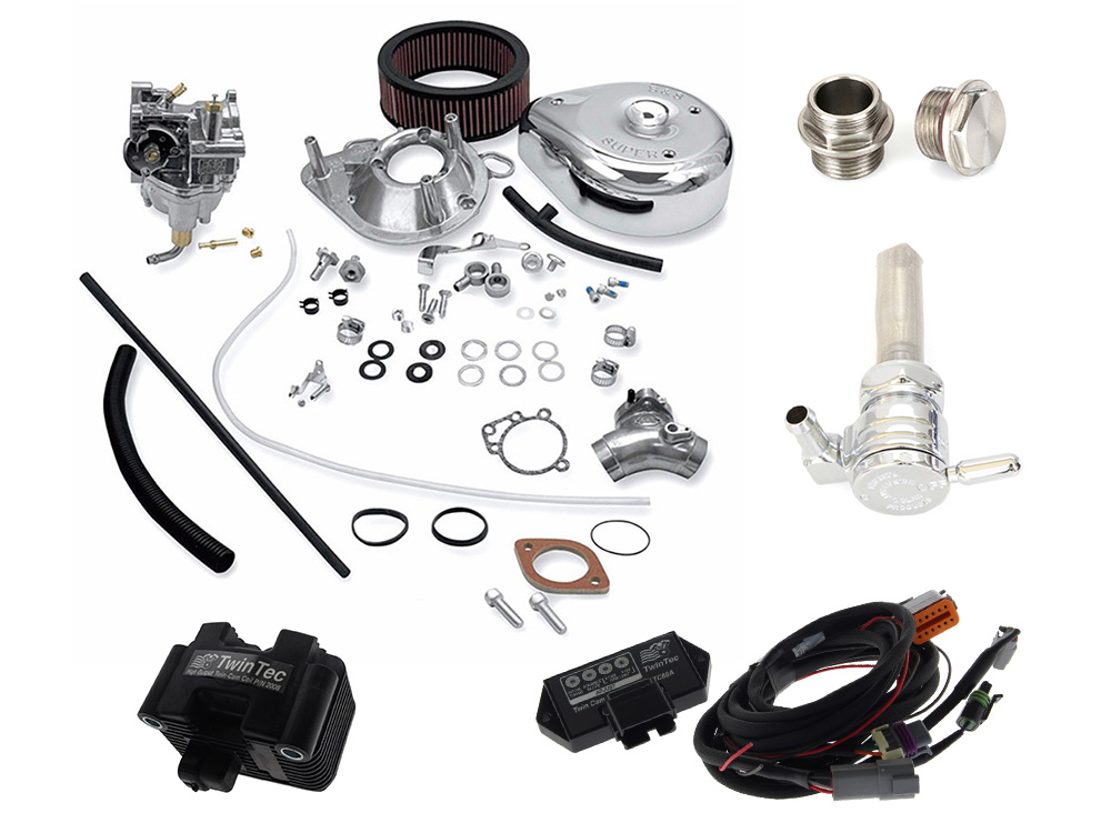 Rollies Speed Shop Delphi Fuel Injection to Carb Conversion Kit. Fits Softail, Dyna & Touring 2004-2006