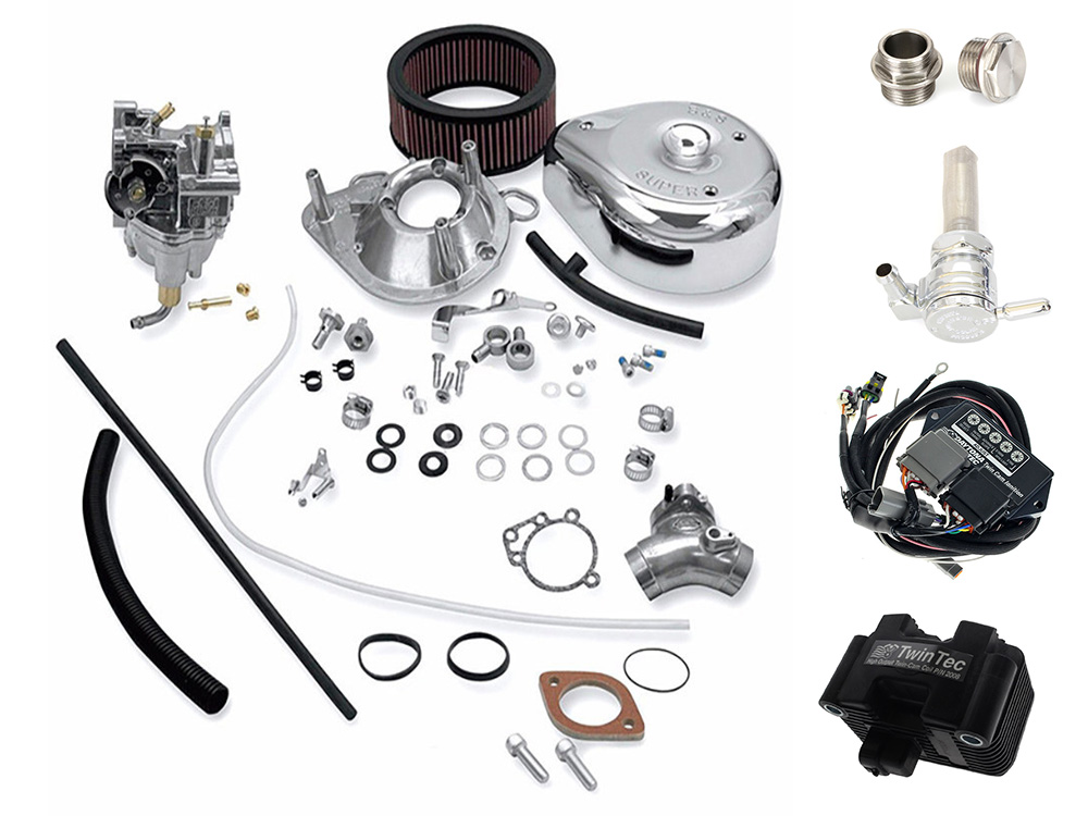 Rollies Speed Shop Delphi Fuel Injection to Carb Conversion Kit. Fits Softail & Touring 2001-2003