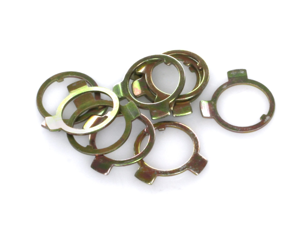 Eastern Motorcycle Parts Shifter Fork Nut Locktab – Pack 10. Fits 4Spd Big Twin 1936-1986.