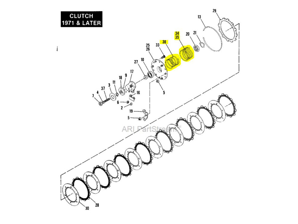 Eastern Motorcycle Parts Heavy-Duty Inner and Outer Clutch Springs. Fits Sportster 1971-1984.