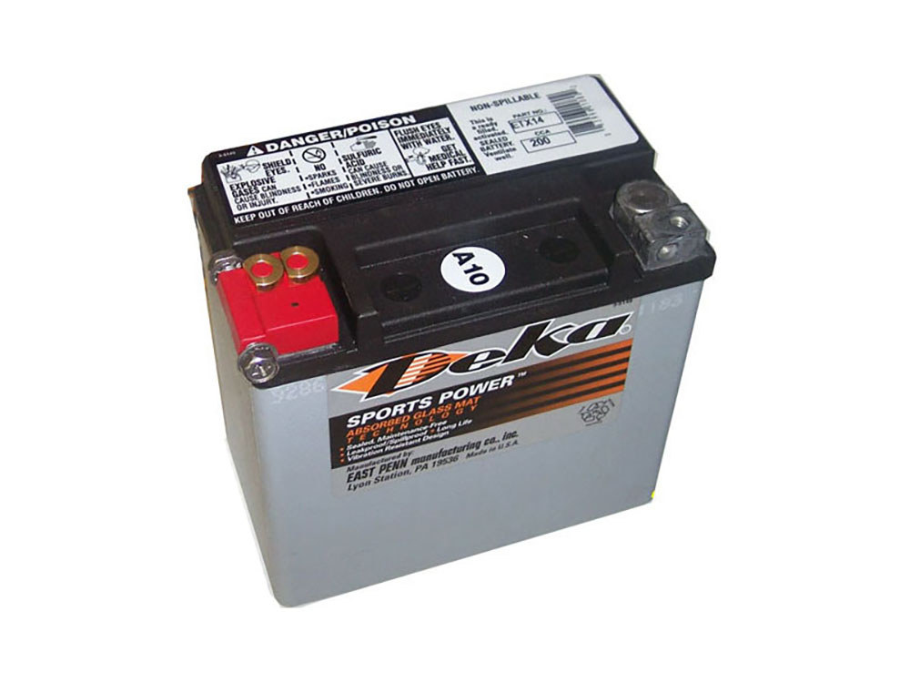 DEKA Premium AGM Motorcycle Battery. Fits V-Rod 2002-2006 & VRSCR 2007.