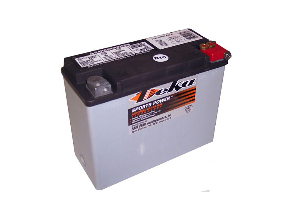 DEKA Premium AGM Motorcycle Battery. Fits Touring 1980-1996.