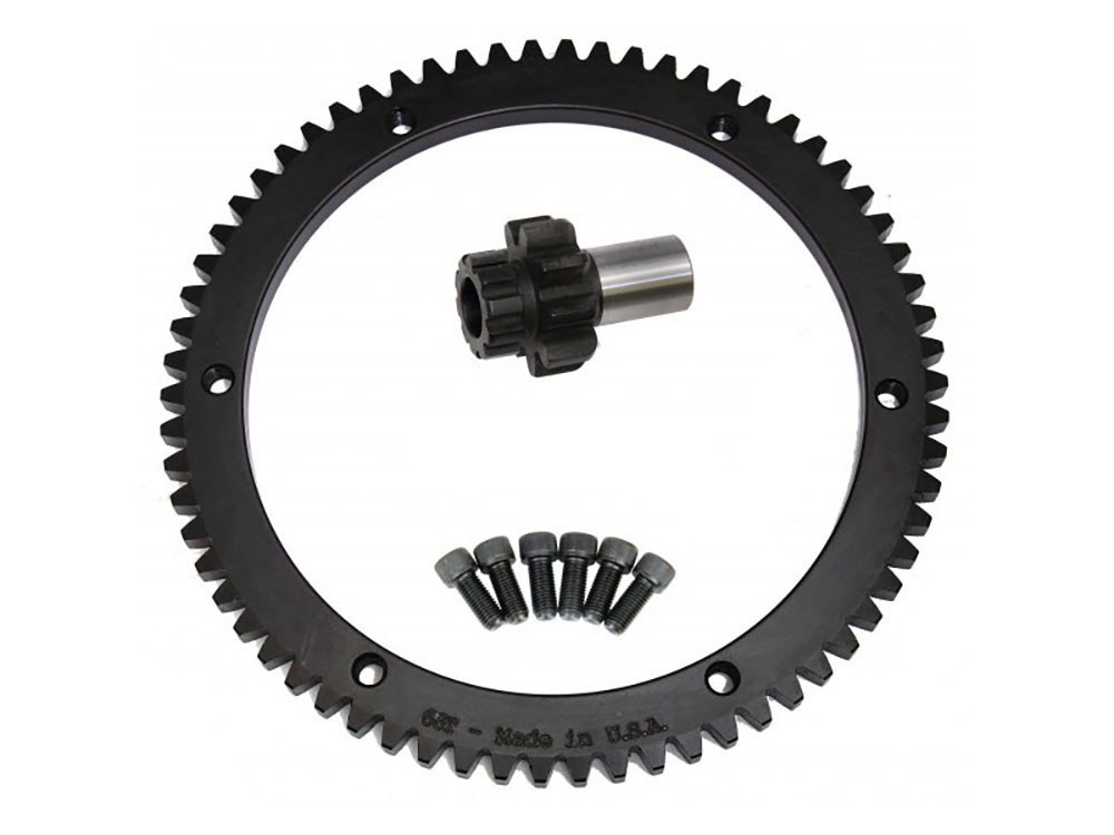 Evolution Industries 66 Tooth Starter Ring Gear Kit. Fits Big Twin 1990-1993.