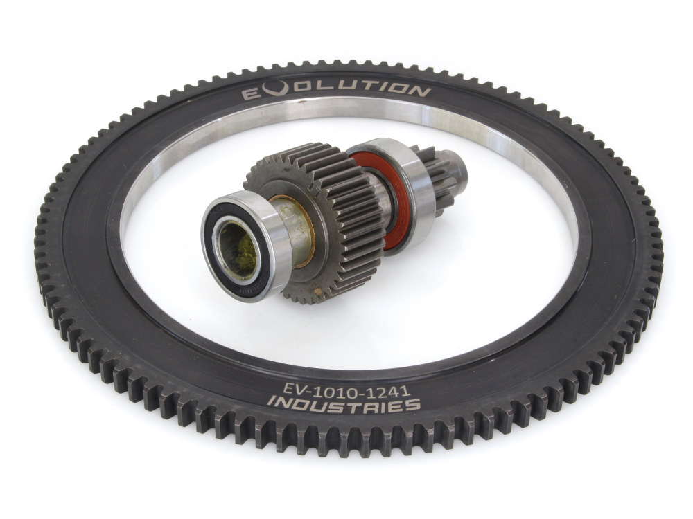 Evolution Industries Starter Ring Gear with Starter Clutch. Fits Big Twin 2007-2017.