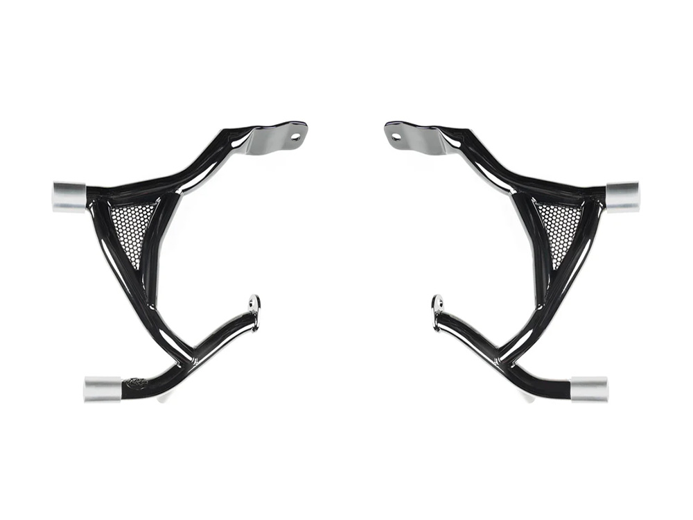 FACTORY 47 HANDLEBARS Road Warrior Rear Crashbars – Gloss Black. Fits Touring 2024up