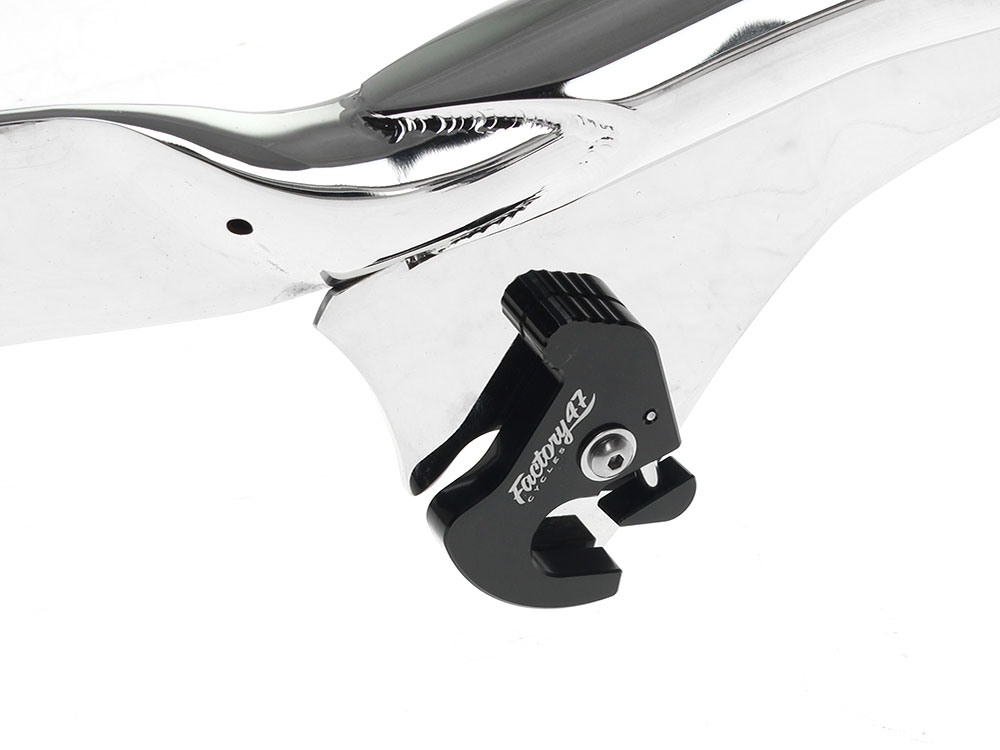 FACTORY 47 HANDLEBARS Diamond Stitch Apex Sissy Bar Backrest – Chrome. Fits Touring 2009up.
