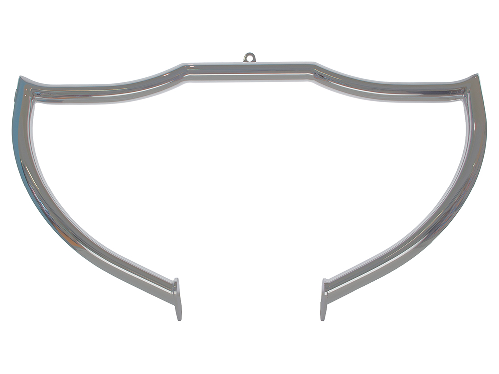 FACTORY 47 HANDLEBARS Shield Front Crashbar – Chrome. Fits Touring 1997-2023.
