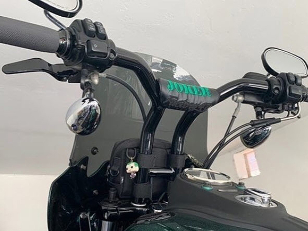 FACTORY 47 HANDLEBARS 14in. x 1-1/4in. Cali Pullback T-Bar Handlebar – Gloss Black.