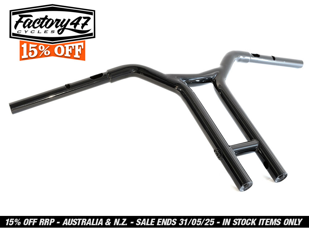H/Bar; Brap Straight T-Bar GlossBlk