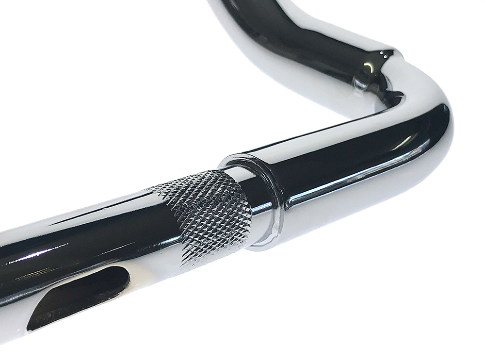 FACTORY 47 HANDLEBARS 14in. x 1-1/2in. Assault Handlebar – Chrome. Fits Ultra Models 1996-2024 and Street Glide 1996-2023