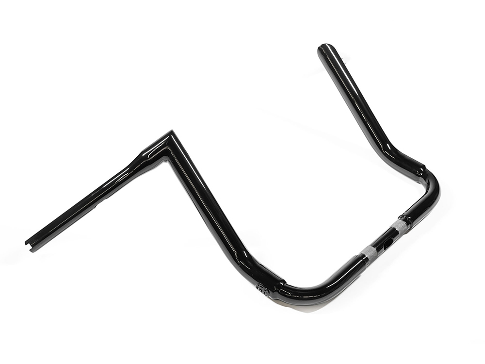FACTORY 47 HANDLEBARS 14in. x 1-1/2in. STS Miter Handlebar – Gloss Black. Fits Ultra Models 1996-2024 and Street Glide 1996-2023