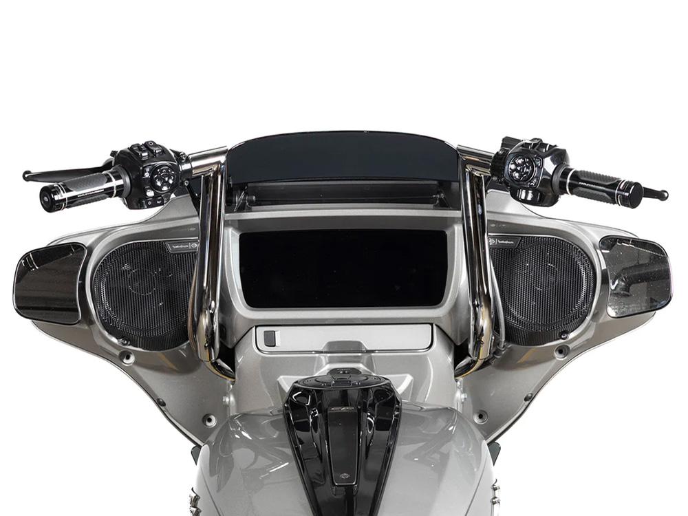 FACTORY 47 HANDLEBARS 14in. x 1-1/2in. Delta Series Handlebar – Chrome. Fits CVO Street Glide 2023up & Street Glide 2024up