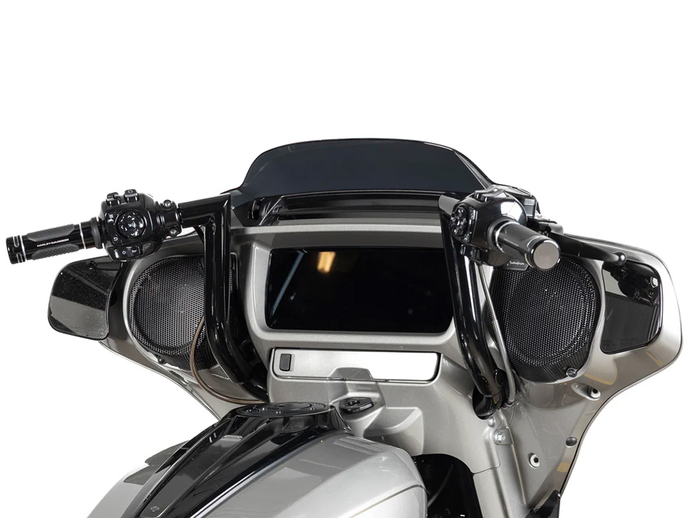 FACTORY 47 HANDLEBARS 12in. x 1-1/2in. Delta Series Handlebar – Gloss Black. Fits CVO Street Glide 2023up & Street Glide 2024up